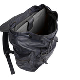 Leather Backpack Travel Laptop Office Bag - Vintage Blue